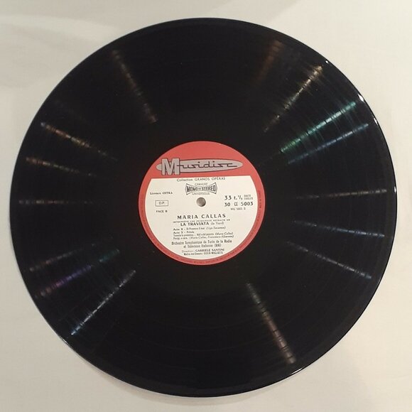 MARIA CALLAS LA TRAVIATA Grand Opera LP French Gabriele Santini Giulio Mogliotti - Picture 6 of 6